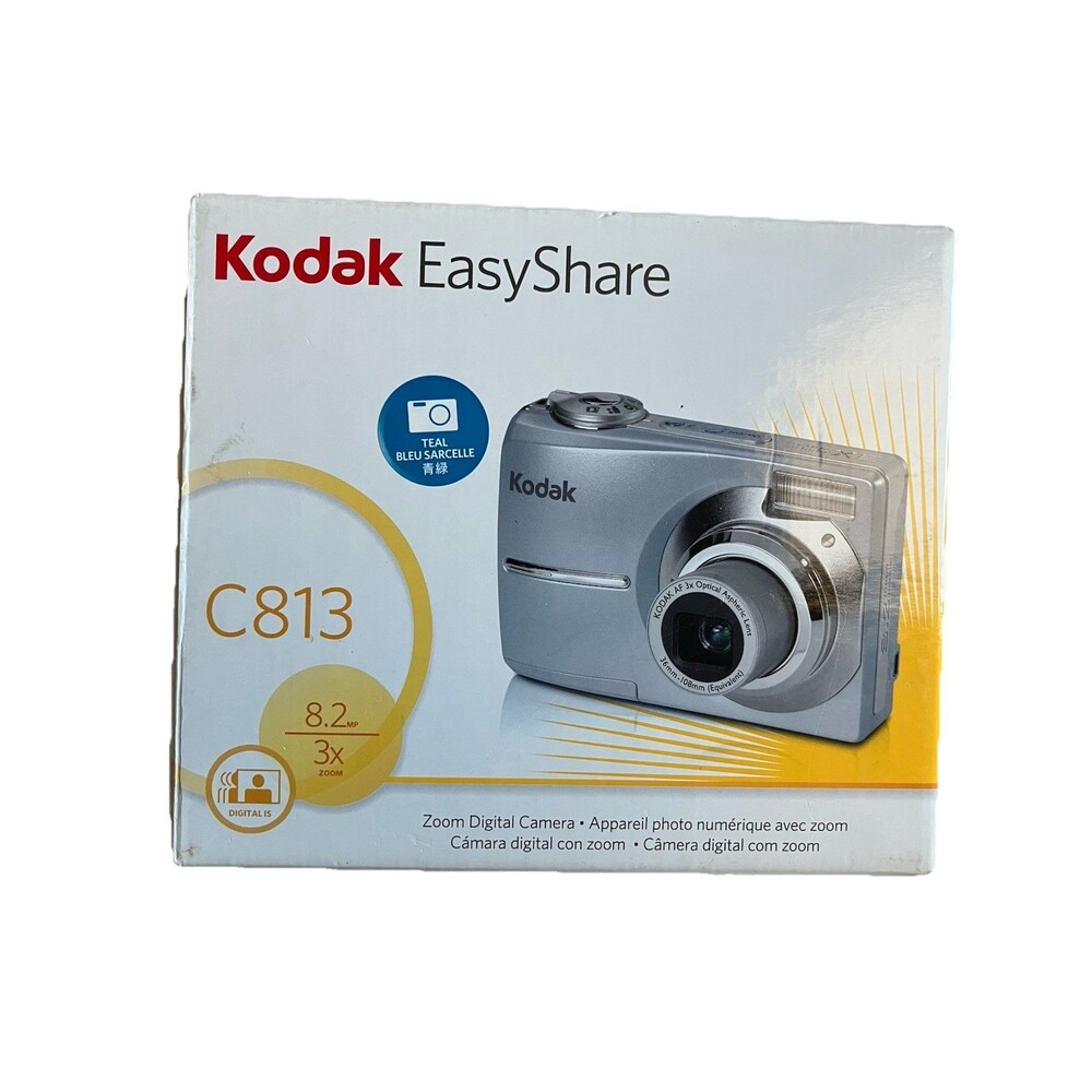 Kodak EasyShare C813 8.2MP Compact Digital Camera -  3x Zoom - Silver New